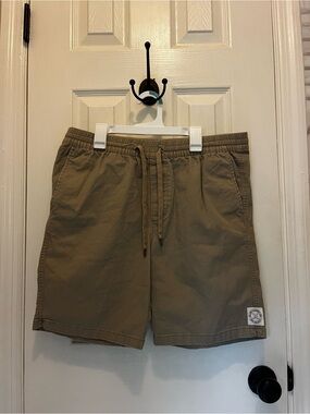Hurley Tan Elastic Waist Shorts